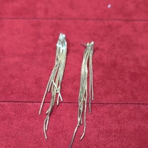 Elegant Gold Tassel Earrings